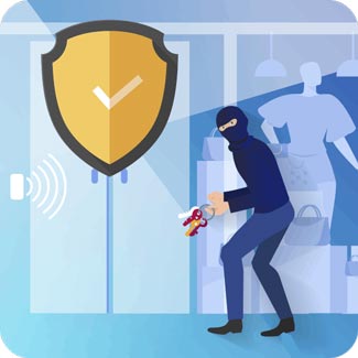 SensGuard — alarme ótico sem fios para proteção de objetos