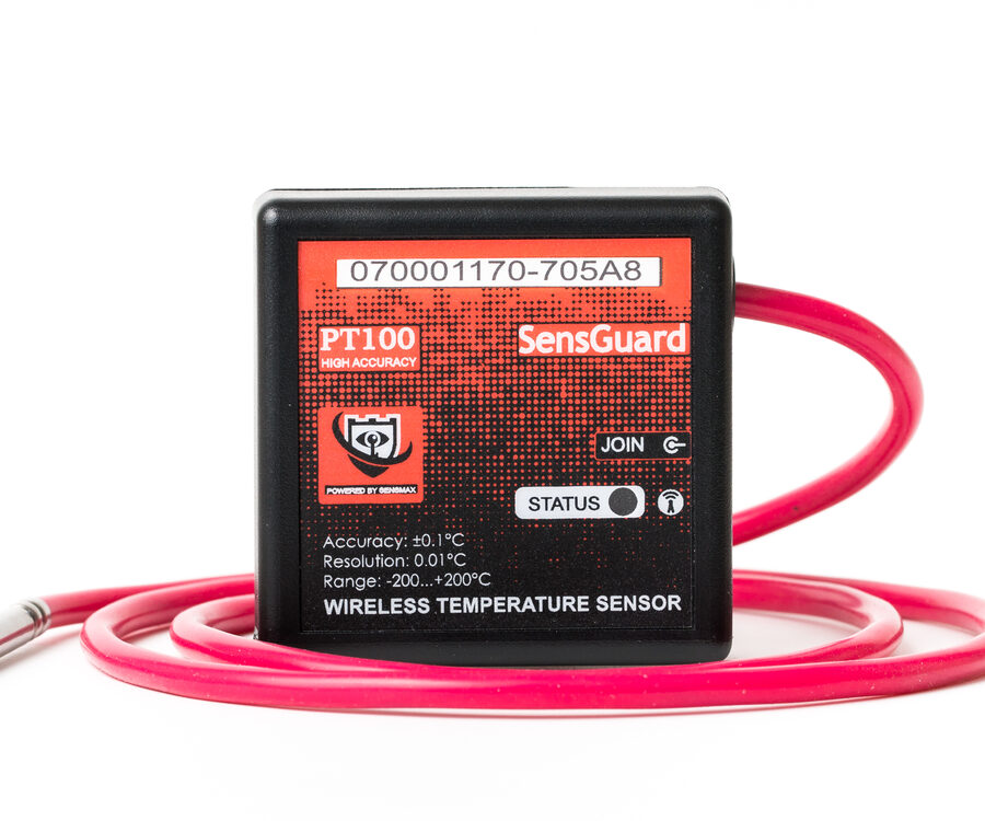 SensGuard PT100 — sonda de temperatura sem fios de alta precisão