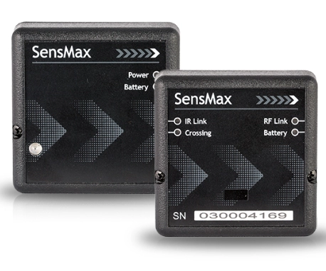 SensMax SE — contador de pessoas exterior a pilhas, resistente à intempérie